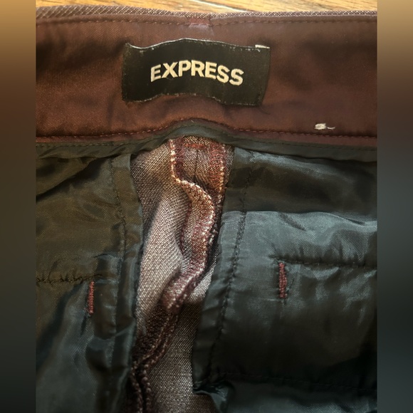 Express Maroon Slacks - Picture 3 of 5